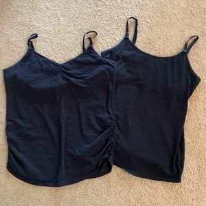 2 Pack! Nursing Tanks with Shelf Bra